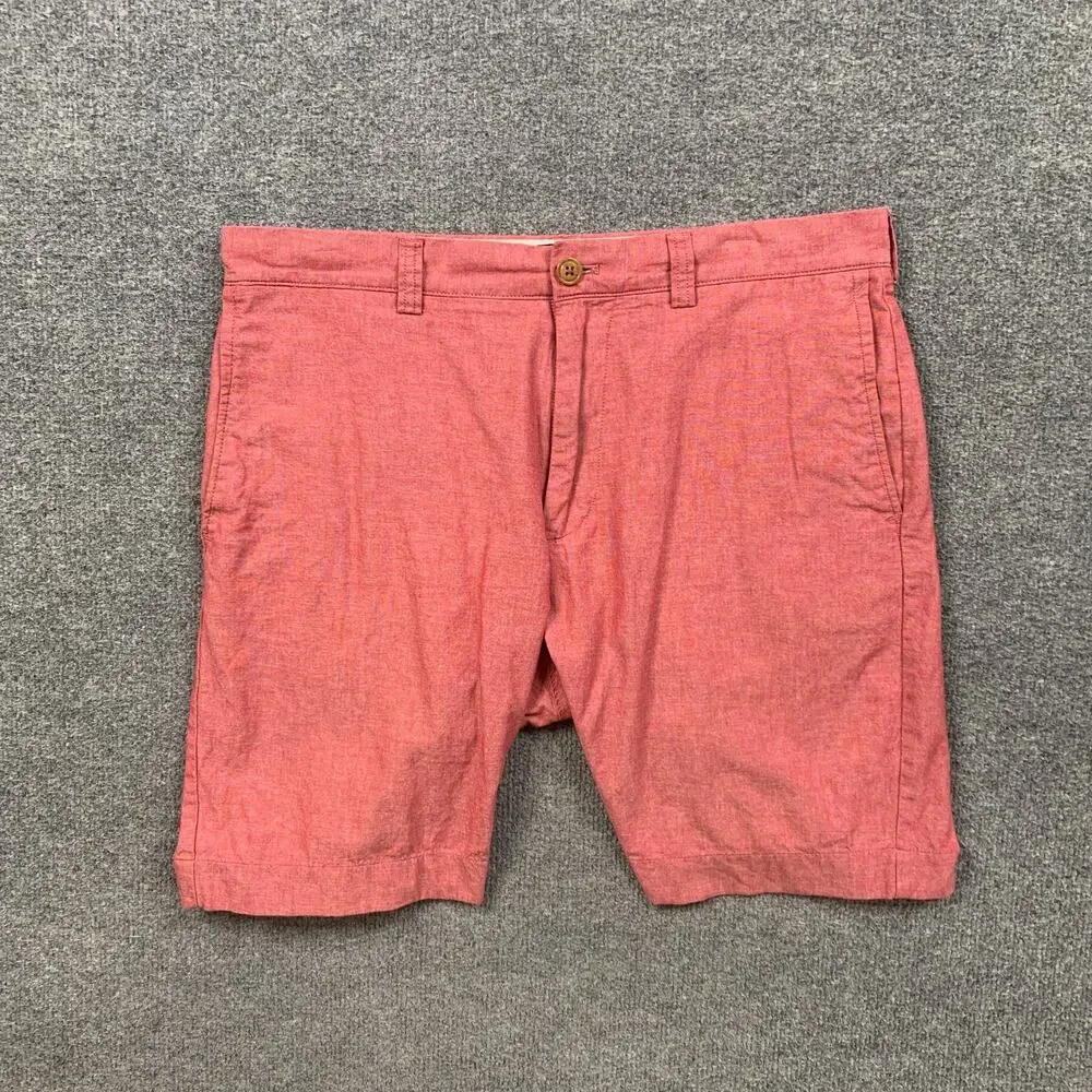 J Crew Shorts Mens 33 Gramercy Cotton Chino Lightweight Flat Front Belt Loops
